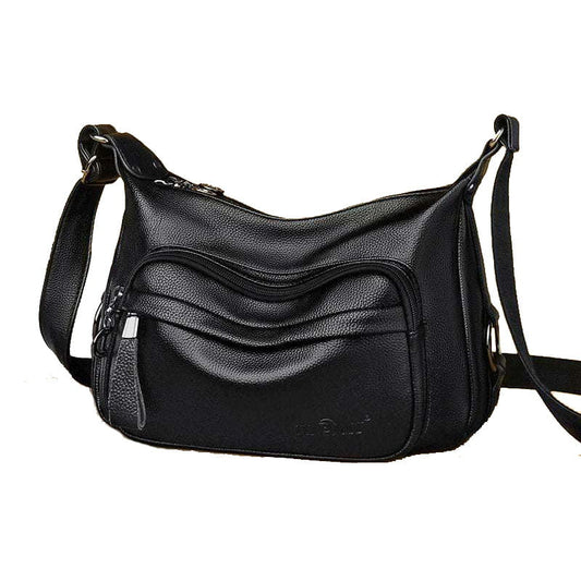 Elegant High-Capacity Shoulder Bag with Crossbody Strap